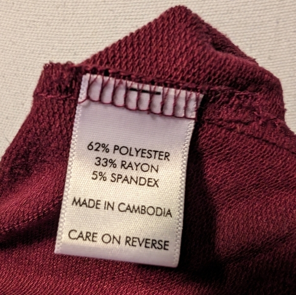 CAFFEINE & QUARANTINE ESTY Slouch Neck Sweatshirt SZ L - Picture 11 of 13